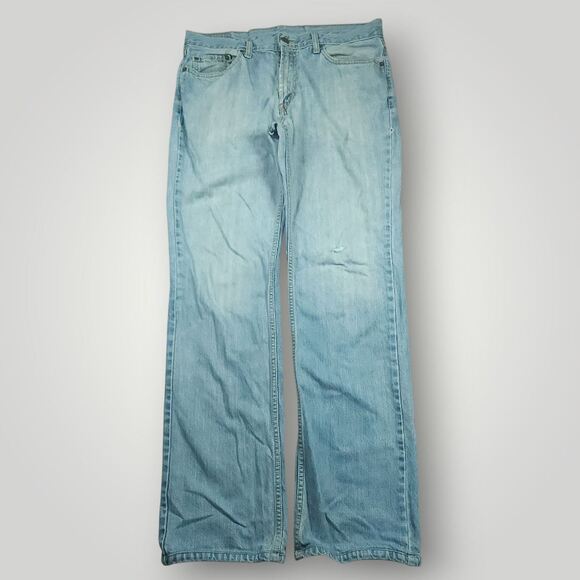 Levi's 531 Jeans Mens 34x30 Athletic Slim Fit Low Rise Distressed Medium Wash - Picture 1 of 8